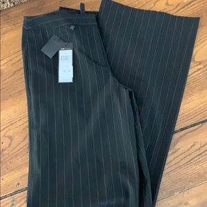 BCBG MAXAZRIA Pinstriped black dress pants sold